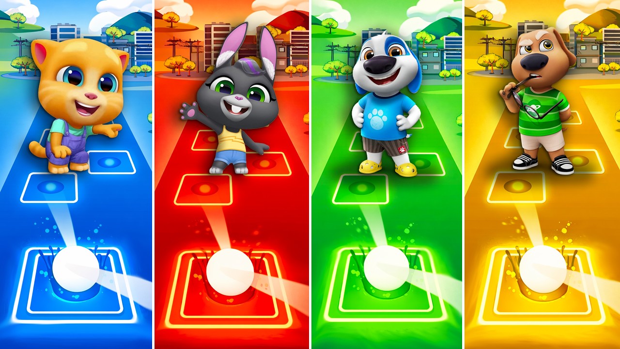 Talking Tom & Friends 🎶 Tiles Hop EDM Rush
