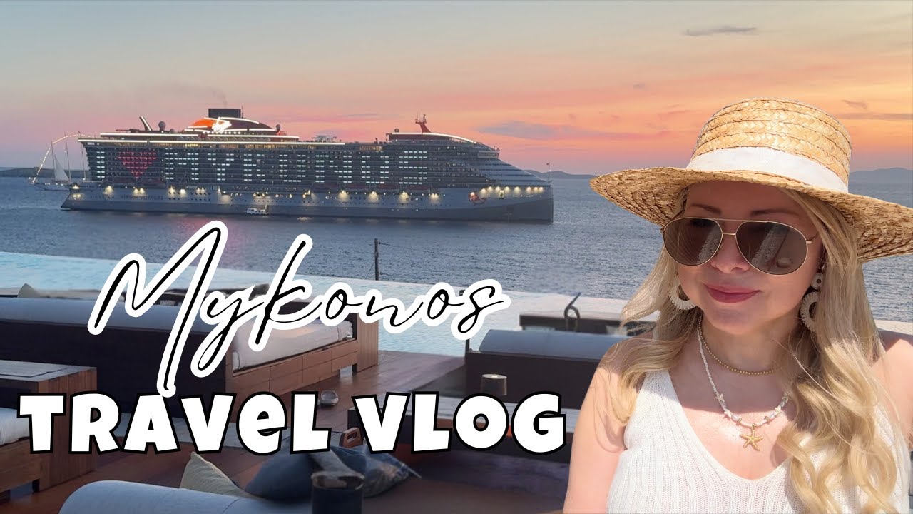 MYKONOS Stylish Restaurants, Elegant Hotel & Mykonos Town // GREECE TRAVEL VLOG