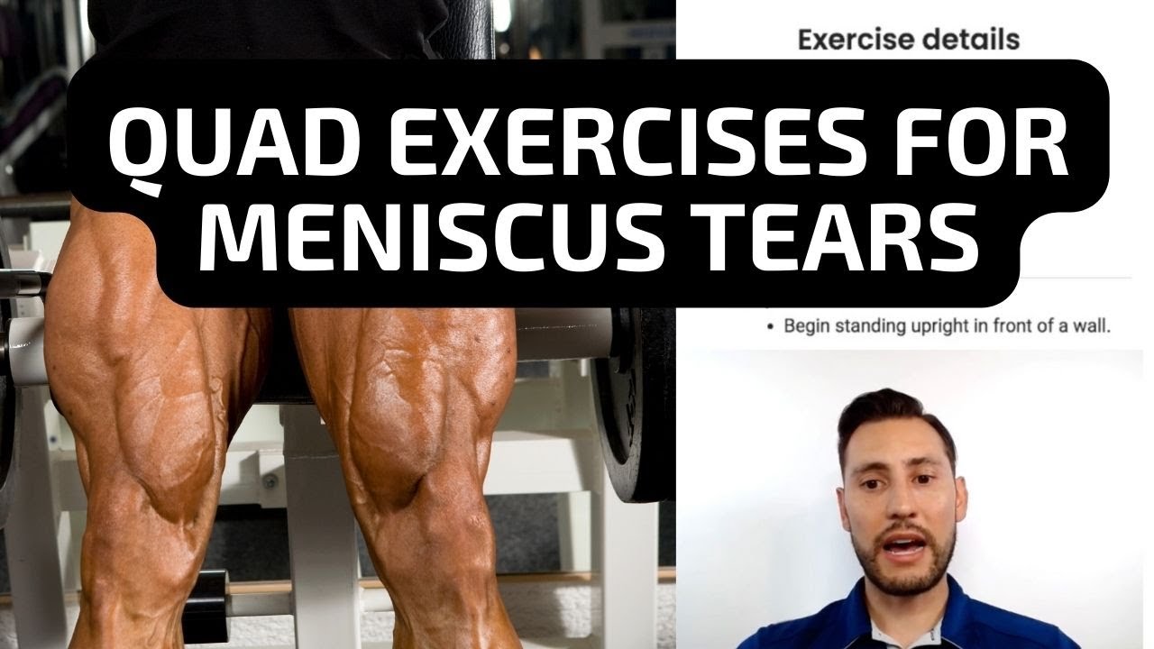Meniscus Tear Exercises for Quadriceps - Beginner to Advanced Version Explained