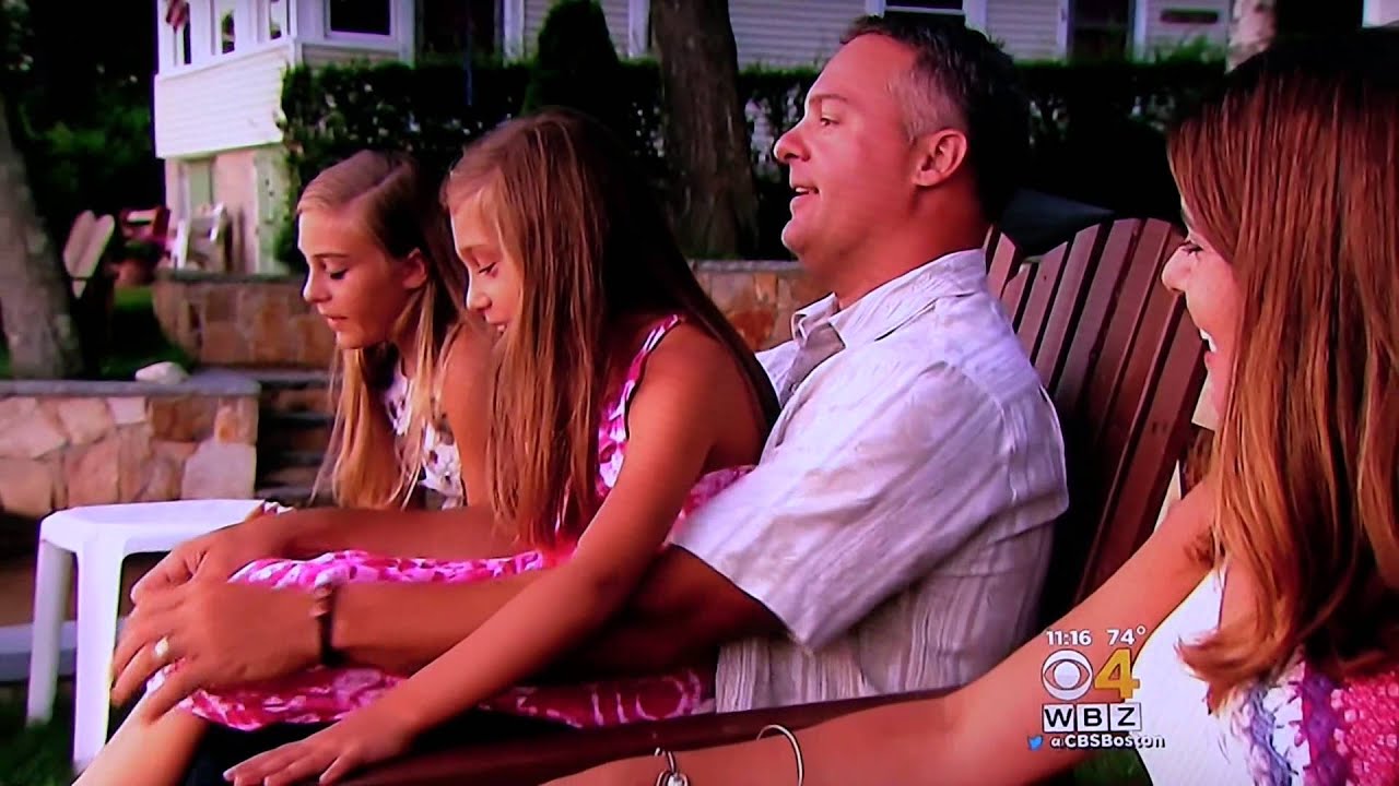 WBZ TV Channel 4 News on Olivia Tsetsilas' Anthem @ Pats game Aug 2015