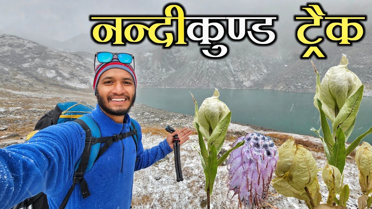 ब्रह्मकमल और बर्फ़बारी के साथ नन्दीकुंड ट्रैक || Pandav Sera To Nandi Kund || Pahadi Biker Alok Rana