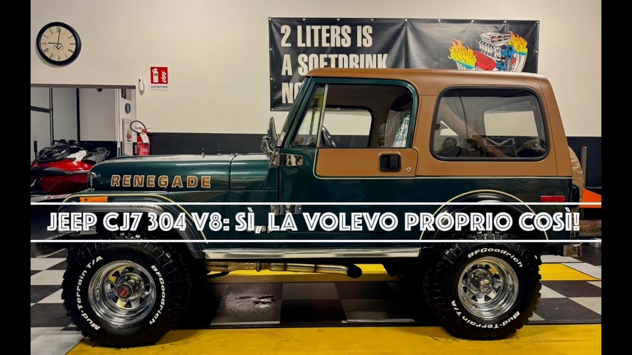 JEEP CJ7 304 V8: Sì! La volevo a iniezione! La volevo proprio fatta così!
