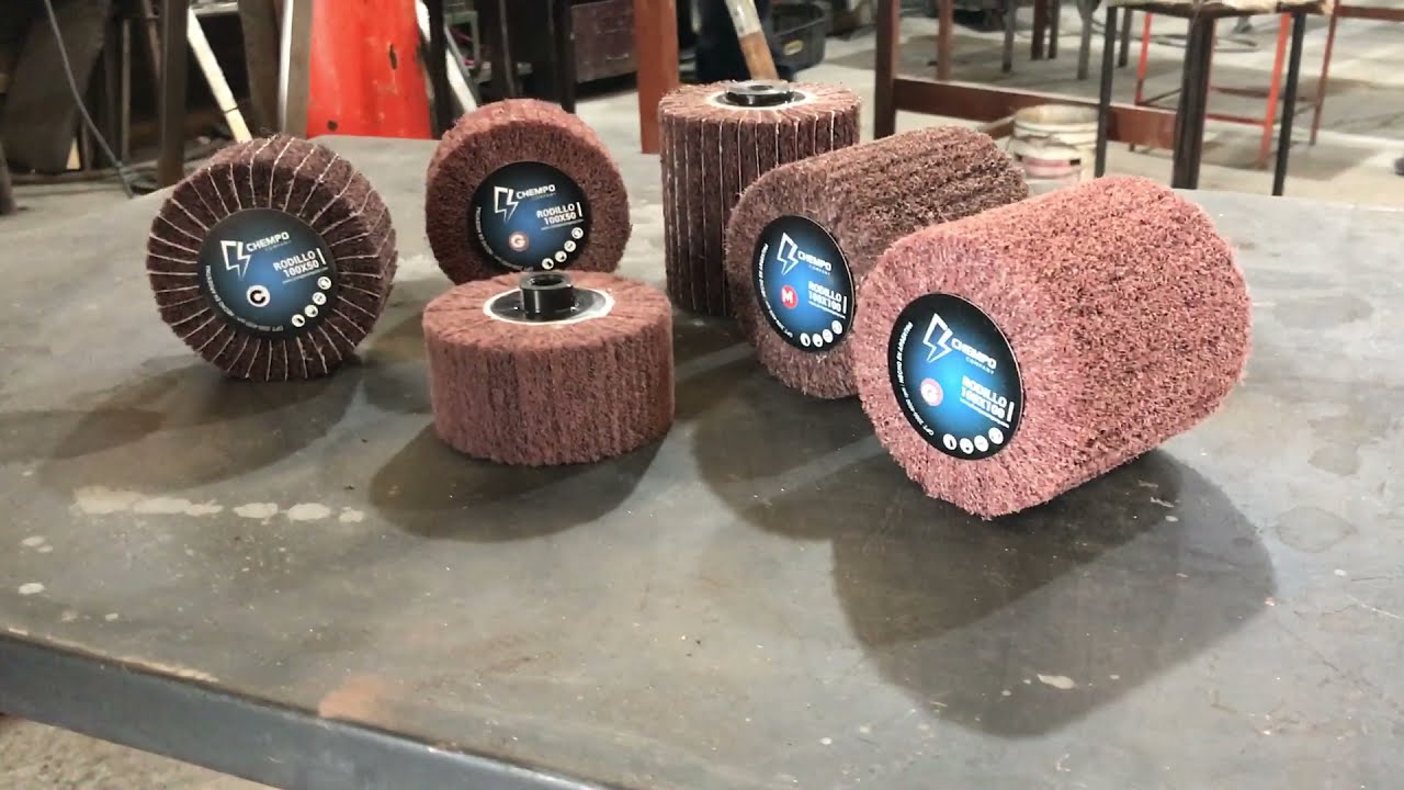 RODILLOS NW PARA PULIDO SATINADO Y ESMERILADO DE ACERO INOXIDABLE