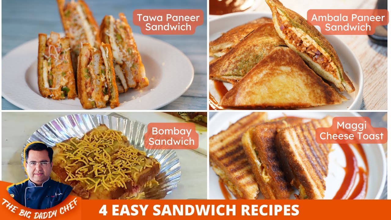 Easy Sandwich Recipes to make at home | Sandwich recipes for Lunch Box | Chef Ajay Chopra