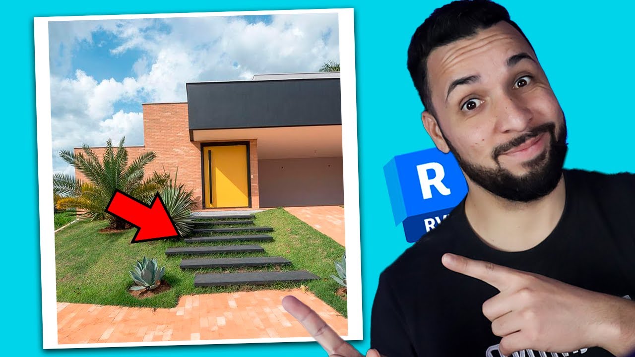 ESCADA DE ACESSO EXTERNA NO REVIT PASSO A PASSO (TODOS OS FORMATOS)