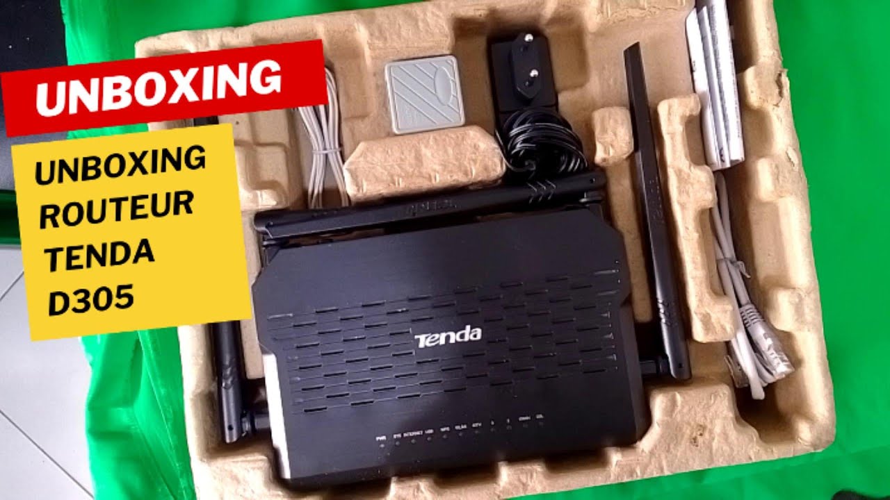 Unboxing Router Tenda D305