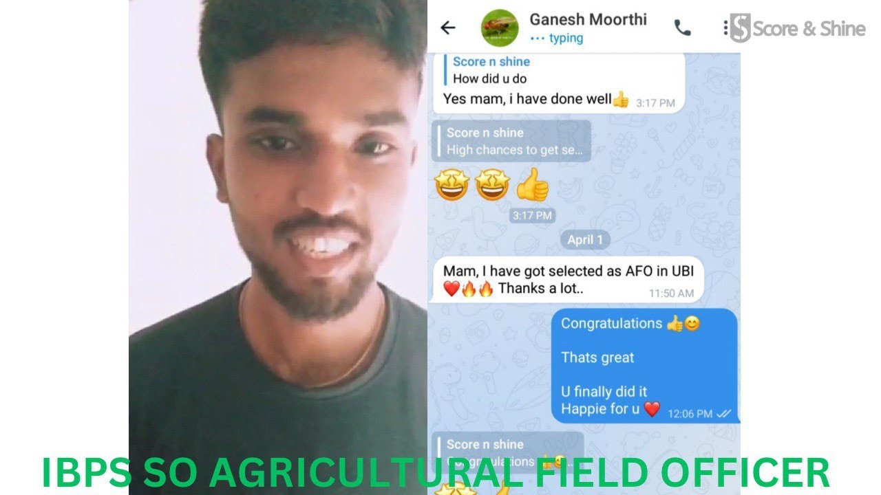THANAGANESHAMOORTHI | AFO|PRELIMS & MAINS SOURCES TO PREAPRE|FROM SCORE&SHINE AFO TEST SERIES BATCH