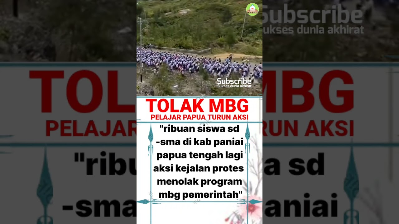 RIBUAN PELAJAR DEMO TOLAK MBG 