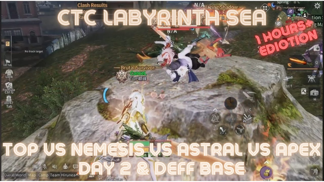 CTC LABYRINTH SEA TOP VS ASTRAL VS NEMESIS VS APEX - DAY 2 & DEFFEND BASE | LIFEAFTER