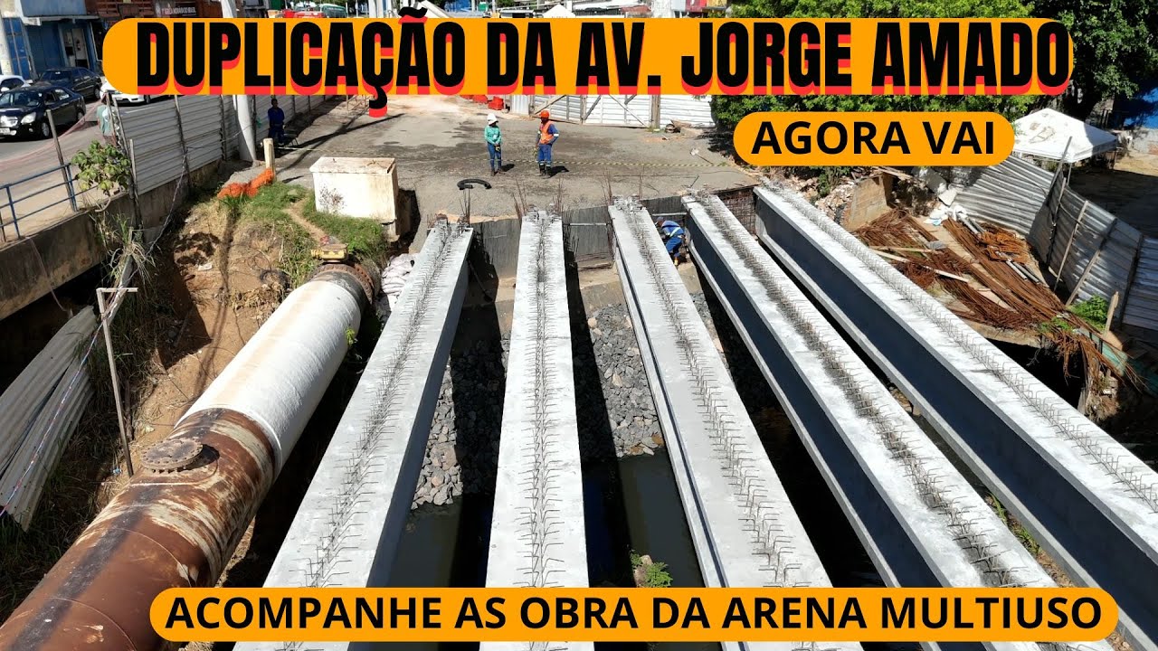 ARENA MULTIUSO E DUPLICAÇÃO DA AV. JORGE AMADO #drone #salvador