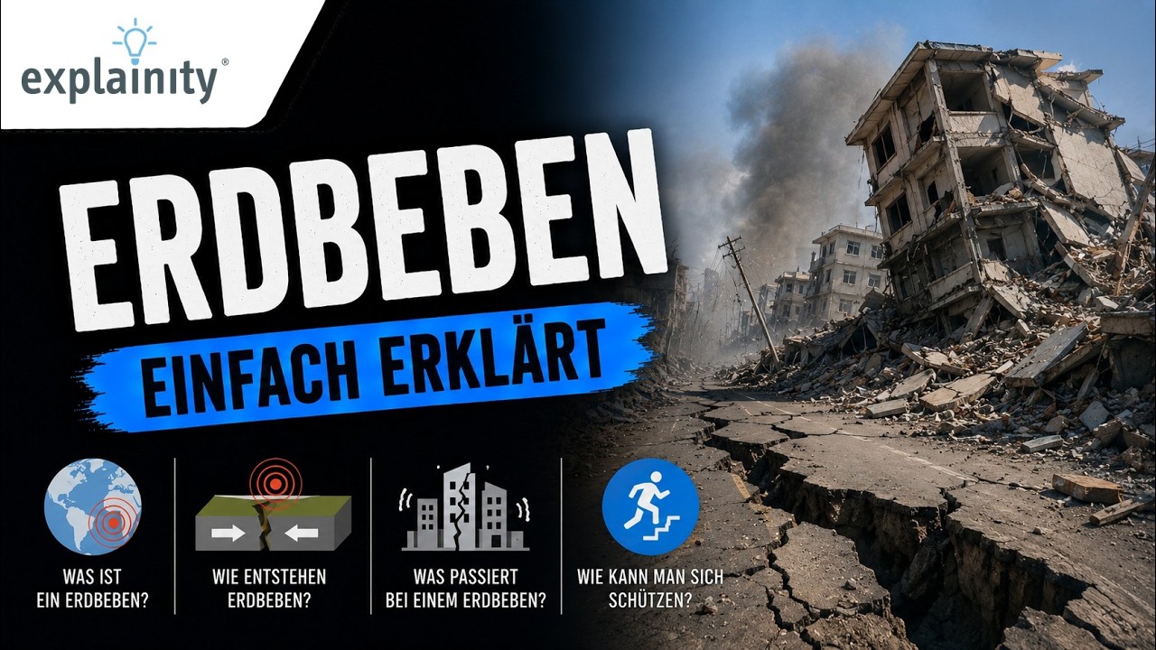 Erdbeben einfach erkl&auml;rt (explainity&reg; Erkl&auml;rvideo)