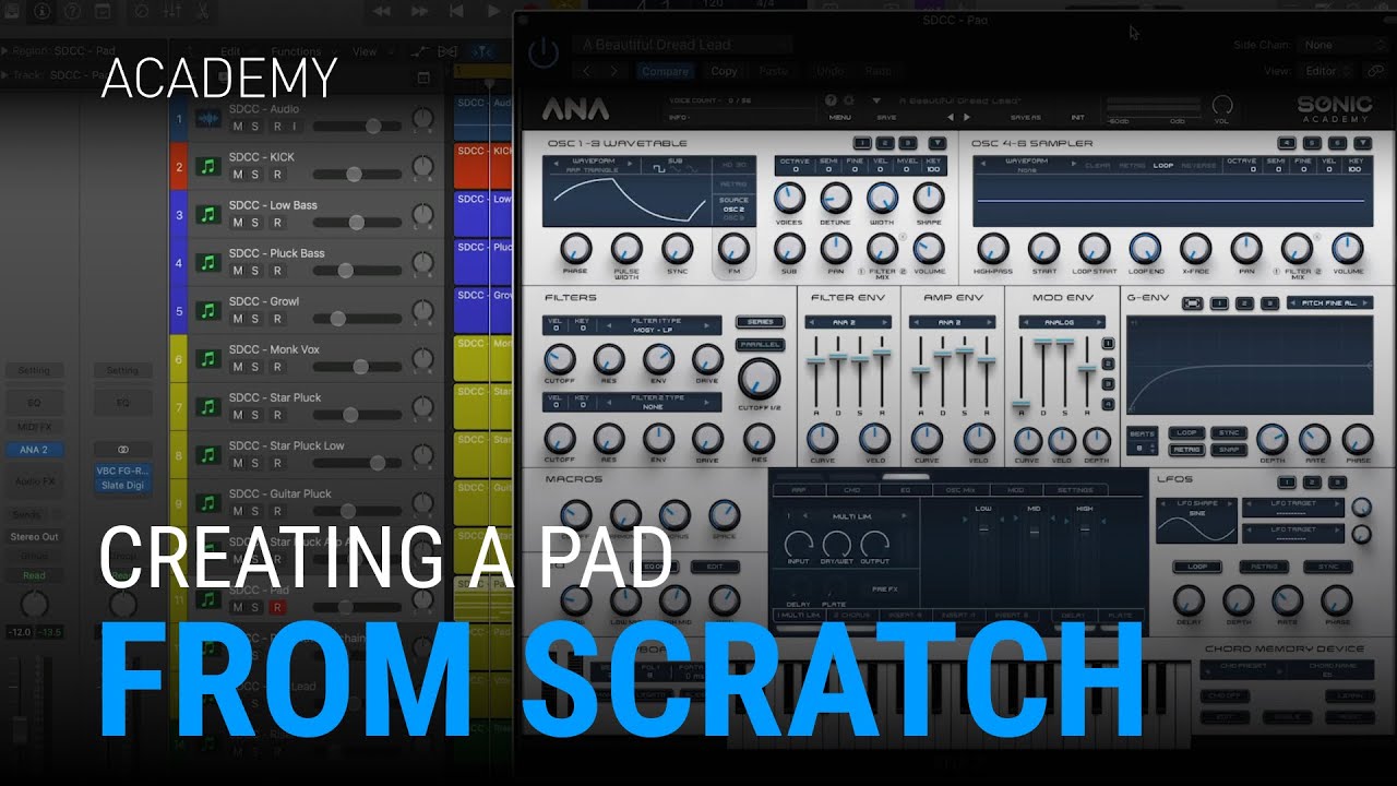 Creating a Pad From Scratch in ANA 2 - Slate Academy Sound Design Crash Course