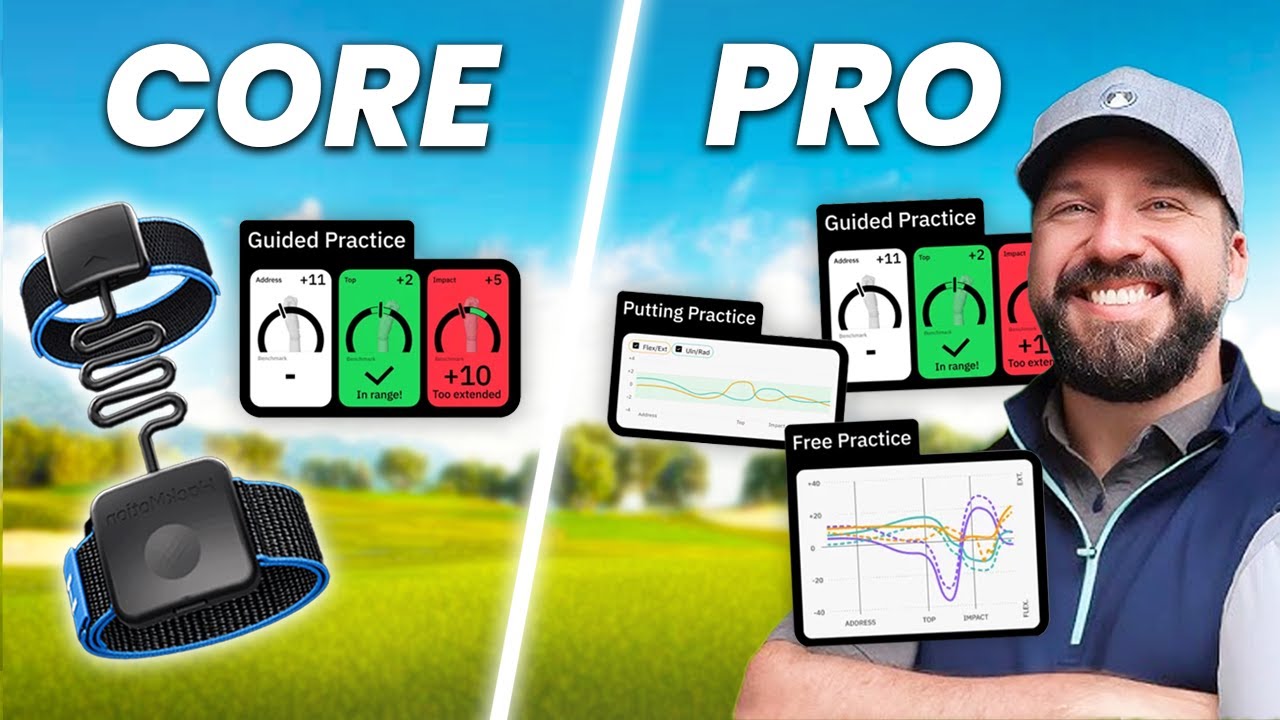 Честное сравнение HackMotion Core и Pro Plan (датчик для гольфа на запястье)