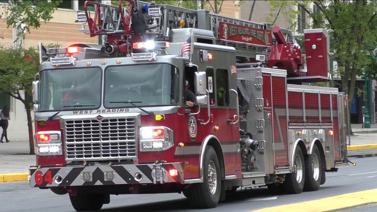 West Reading Fire Department Ladder 64 Responding 5/11/20