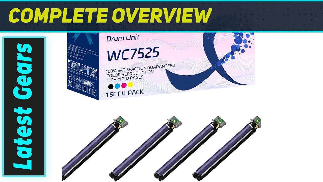 Ultimate Xerox WC7525 Drum Unit: 100K Pages & Vivid Colors for WorkCentre Printers!
