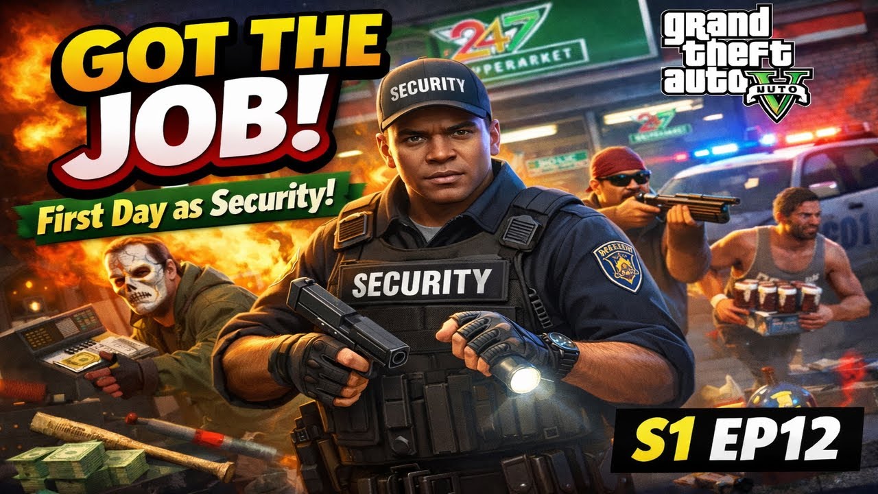 Got the Job! First Day as Security at the Local Convenience Store in GTA S1 Ep12 