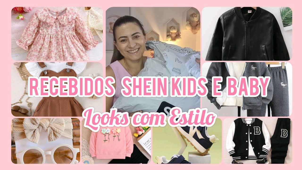 RECEBIDOS SHEIN KIDS E BABY/LOOKS FASHION ESTILOSOS#sheintrends#SHEIN #SHEIN@SHEINBRASIL#SHEINKIDS 