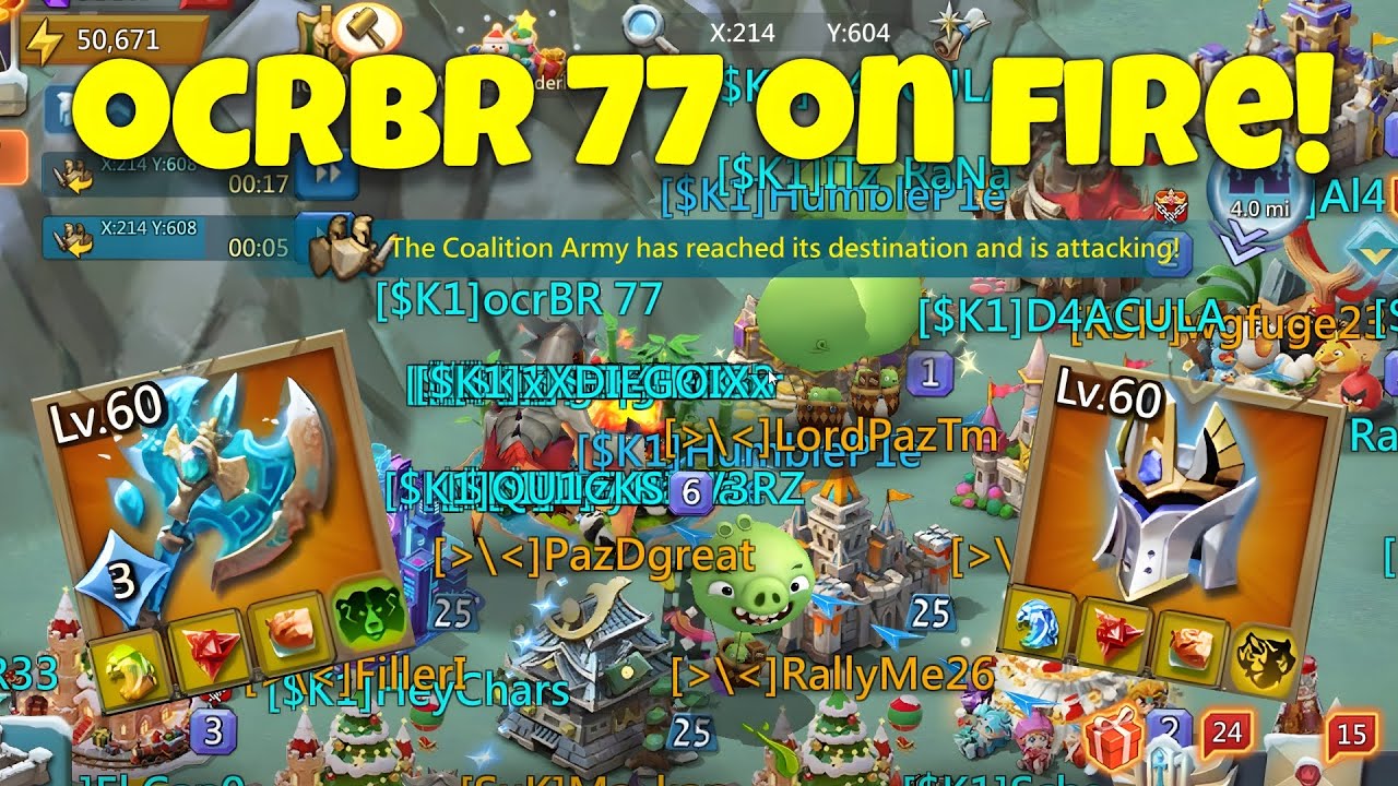Lords Mobile - WTF is this account?? ocrBR 77  Vs full mythic player. Can we zero it on time?