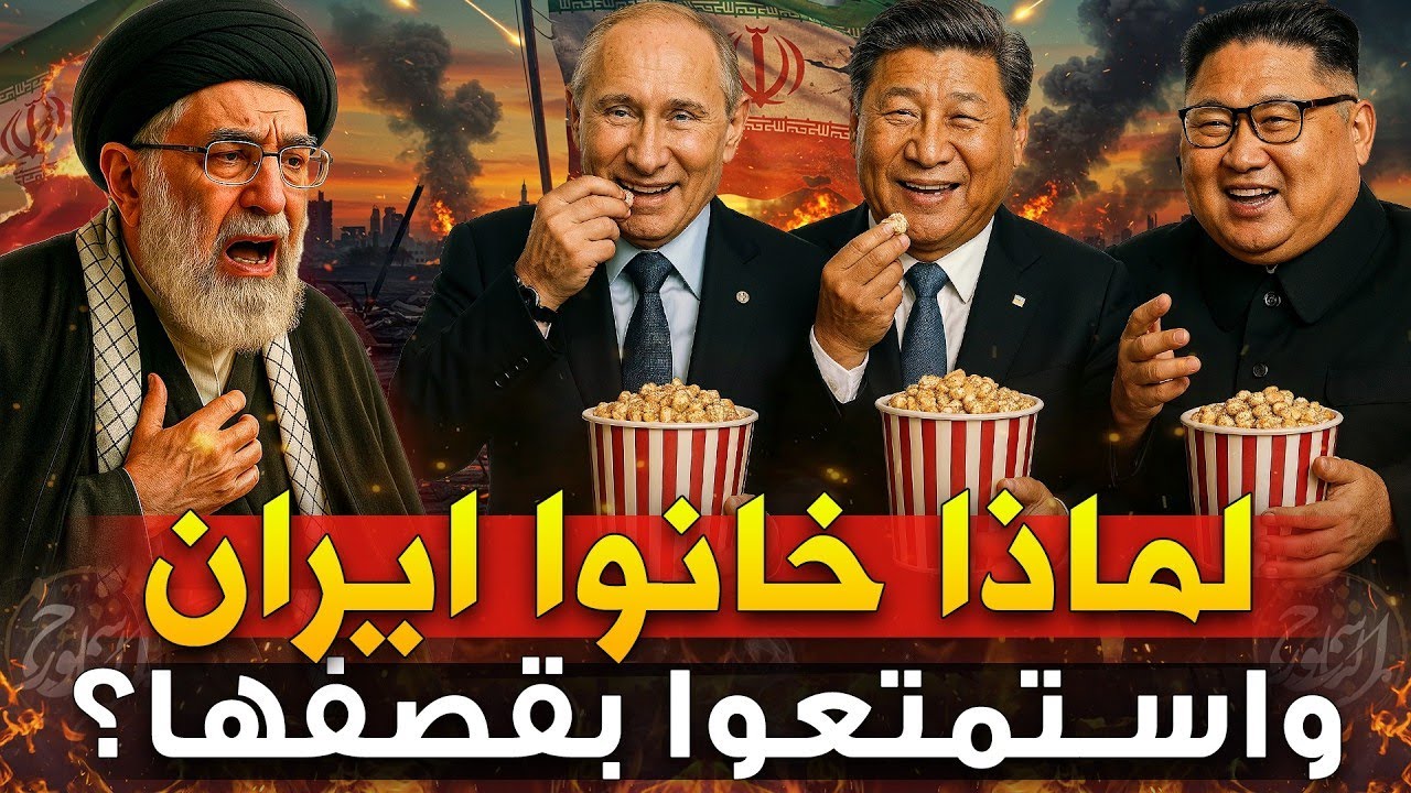 إيران تُقصف… والحلفاء يتفرّجون! وعدوها بالدعم ثم باعوها لامريكا والكيان!