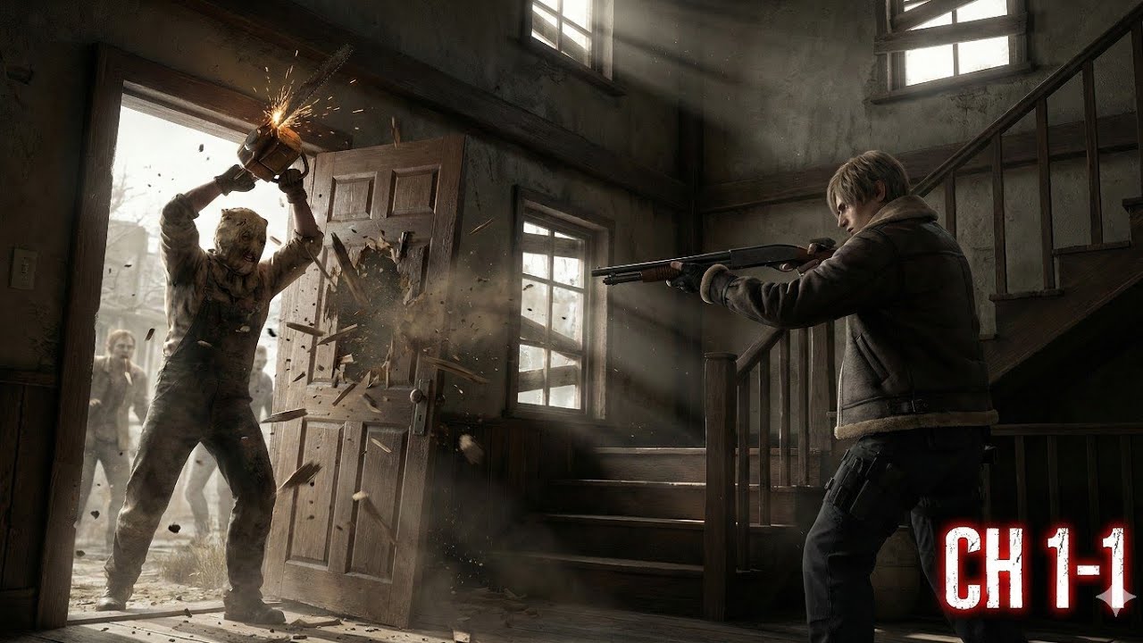 Resident Evil 4 VR Professional difficulty New Game Plus CH1-1    GOLD GUNS