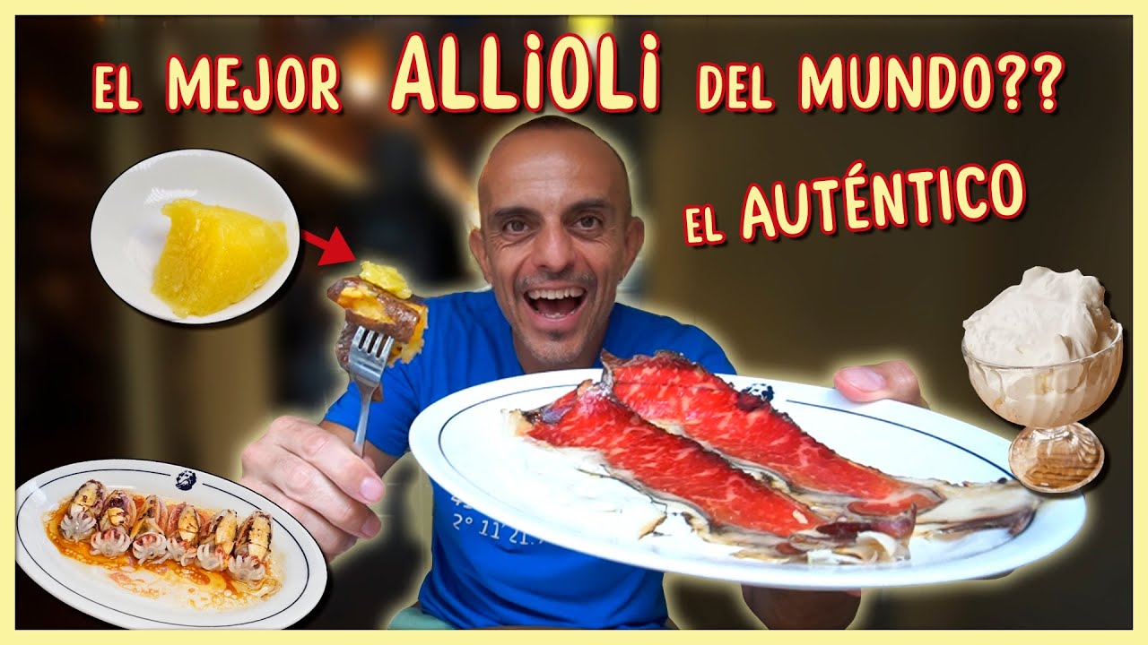 🧄 El MEJOR ALLIOLI del mundo ??? Pruebo el alioli más famoso en un restaurante de Barcelona
