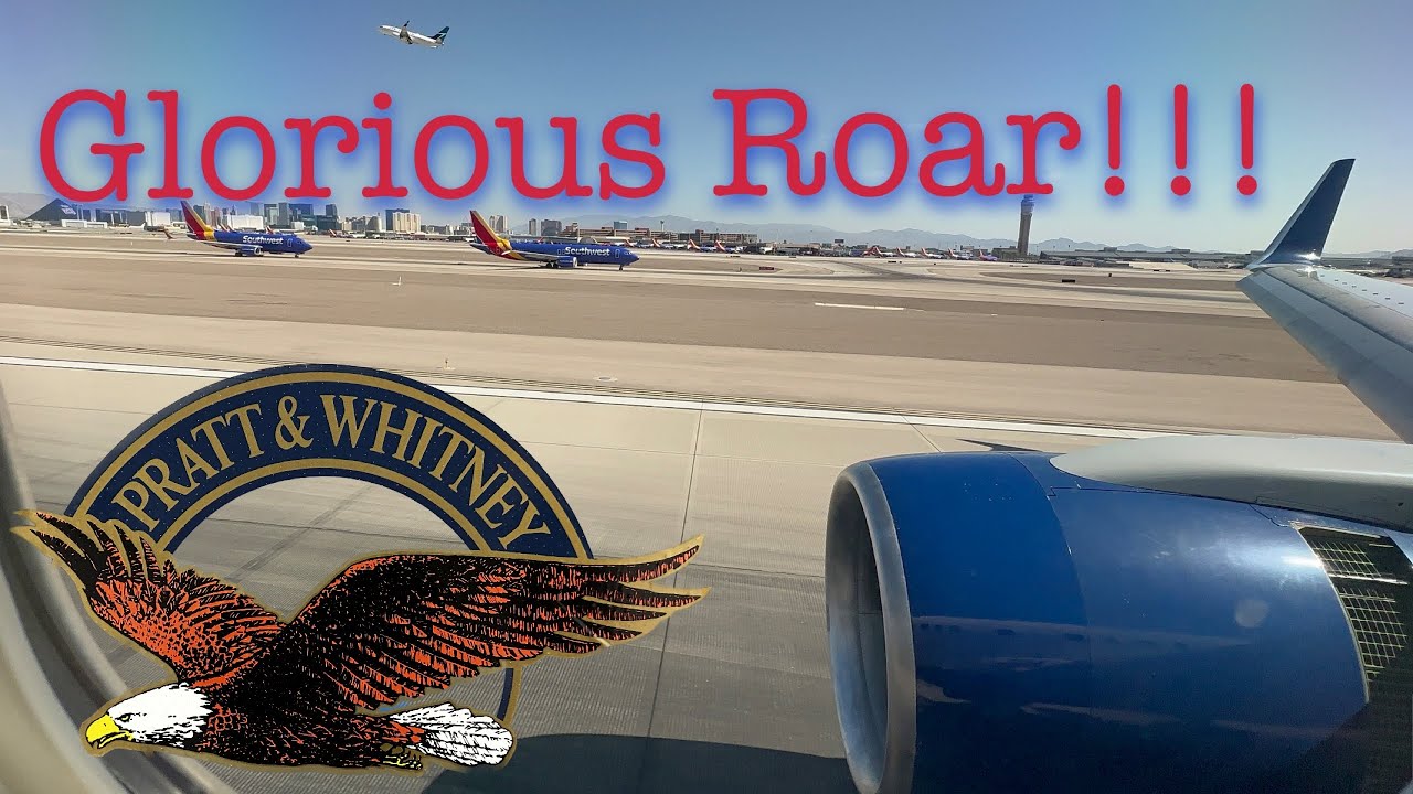 7 Minutes of Boeing 757 Awesome Engine Roar!!!! And Thrust Reduction