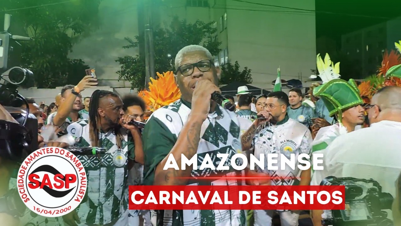 Carnaval 2026 - Santos | Largada do desfile oficial da Mocidade Amazonense