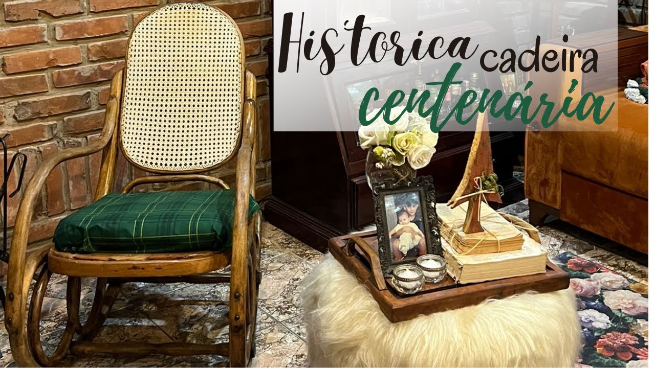 CADEIRA CENTENARIA, restauramos uma antiga cadeira de balanço precioso presente/ CHAIR