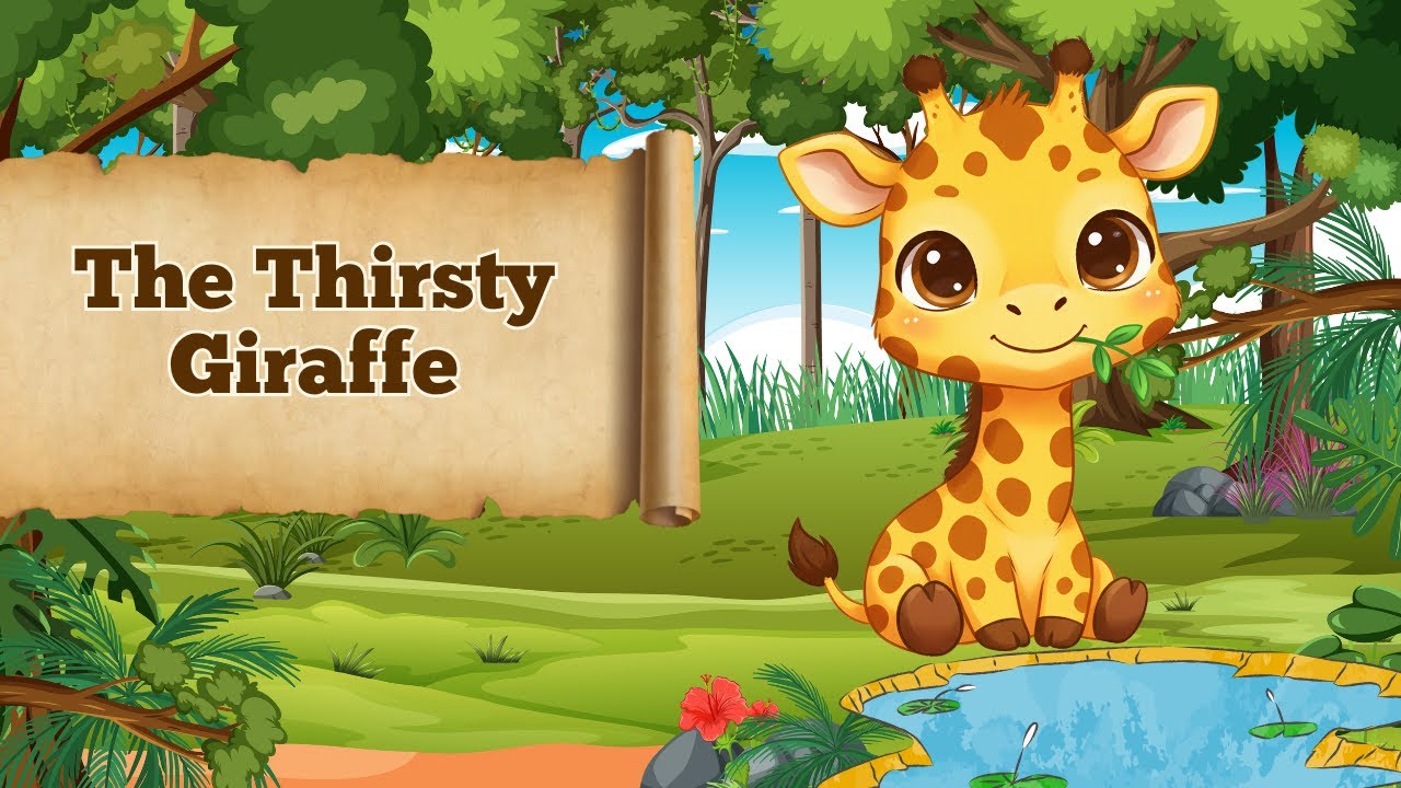 The Thirsty Giraffe 🦒💧 | Short Moral Story for Kids