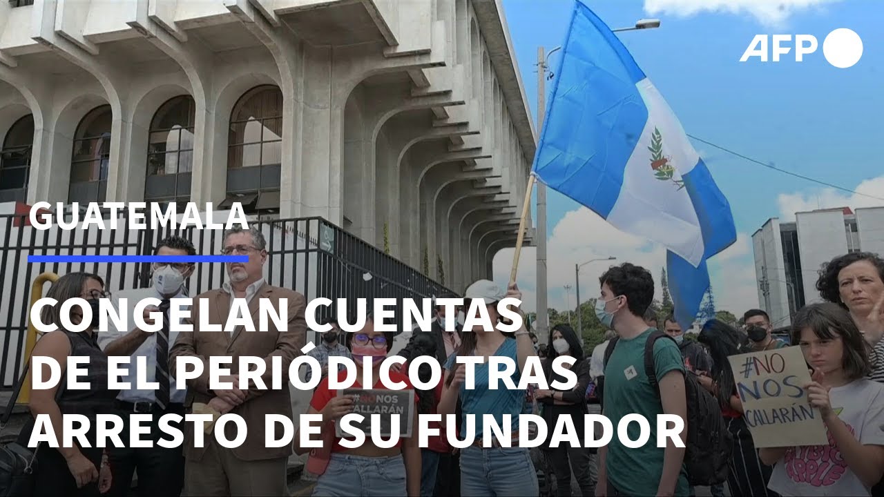 Congelan cuentas de El Peri&oacute;dico tras arresto de su presidente en Guatemala | AFP