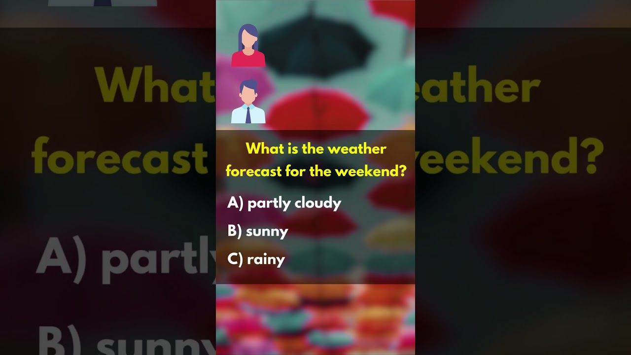 One-Minute Listening Quiz - No.19-  What a Weather!  #ielts  #ieltslistening #englishlearning