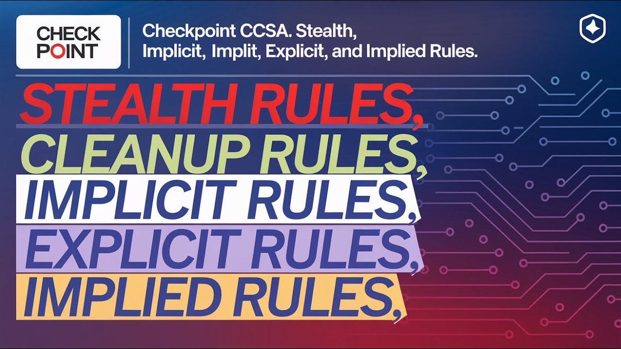 12-Key Check Point Firewall Rules for CCSA