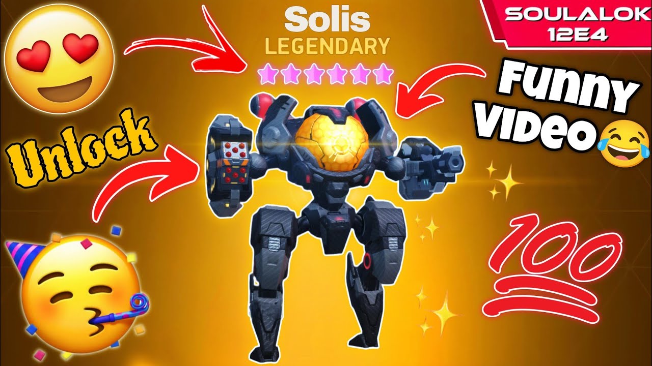 Mech Arena Solis Mech Unlock 😍 | Solis With Storm Rack 16 - Mech Arena
