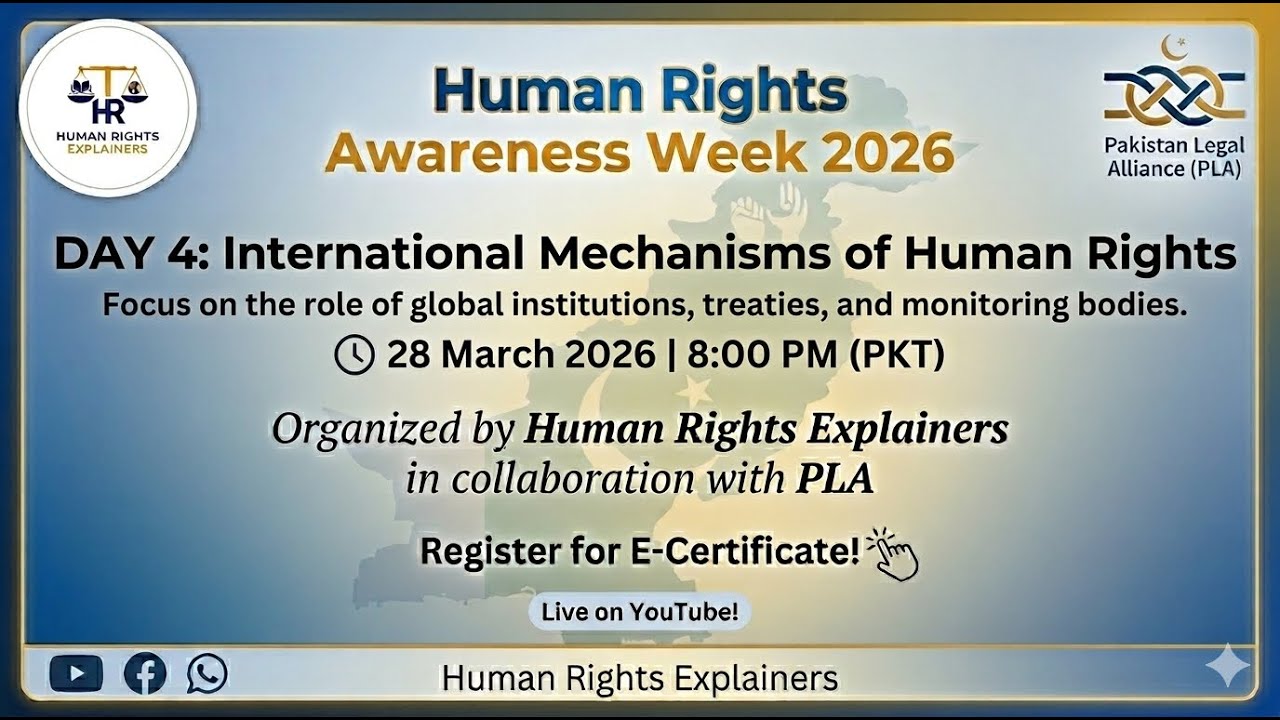 Human Rights Awareness Week 2026 | Day 4: International Mechanisms | Live Session