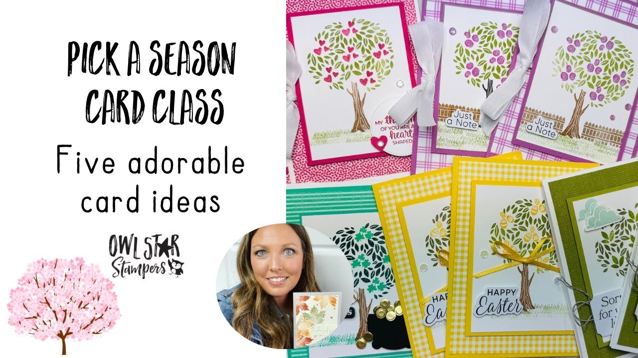 Making 5 Adorable Cards with the Stampin’ Up! Pick a Season Stamp Set