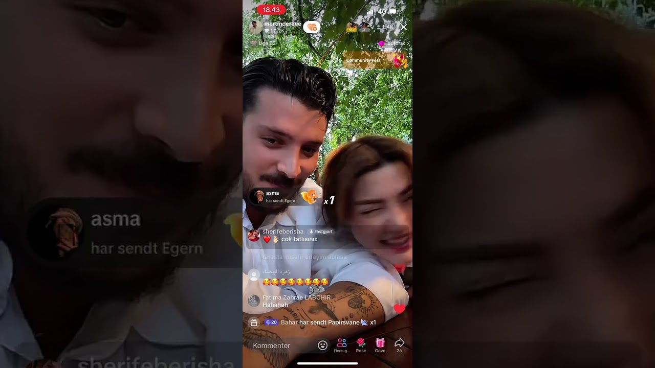 Buse ve Mert canli yayin