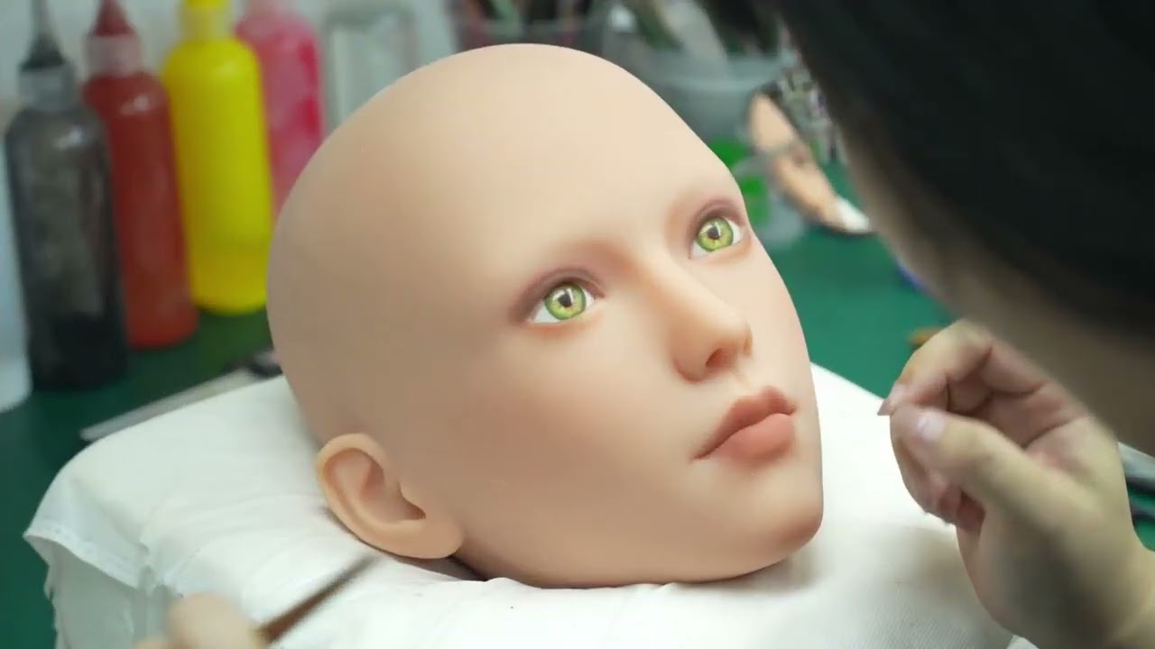TPE Sex Doll Makeup Tutorial | Natural & Realistic Full Face Step-by-Step
