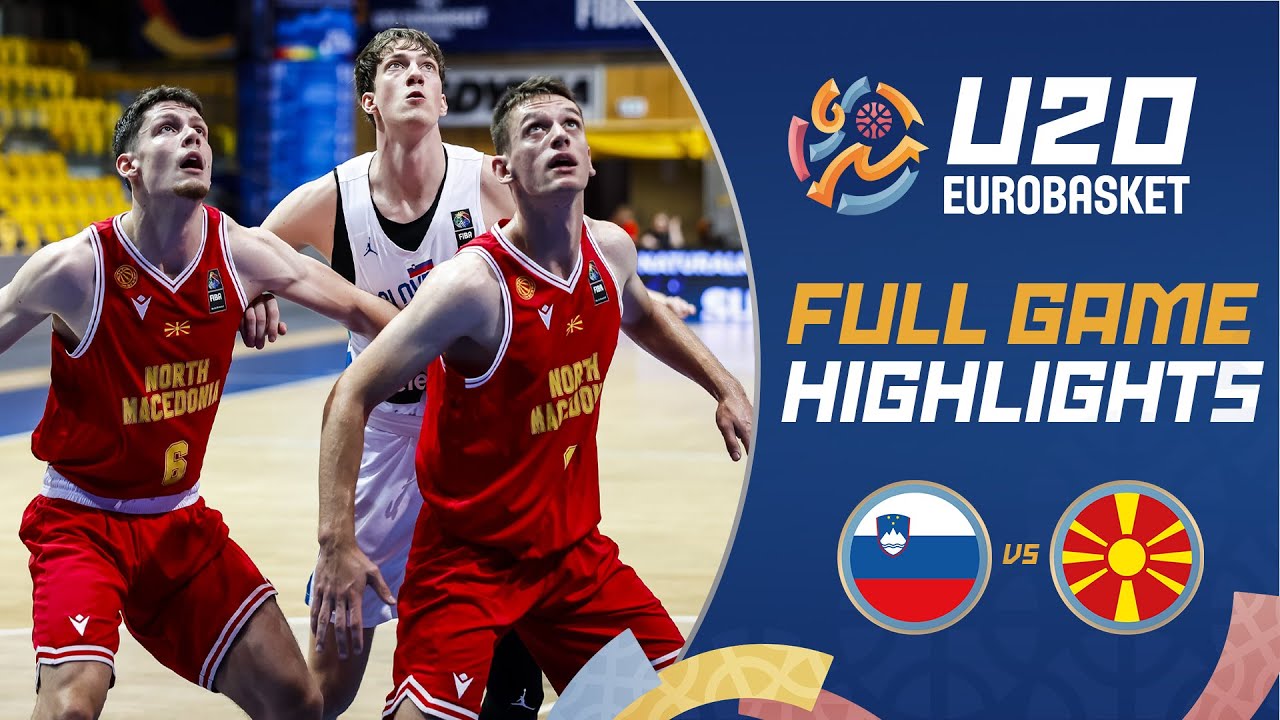 Slovenia 🇸🇮 vs North Macedonia 🇲🇰 | Extended Highlights | FIBA U20 EuroBasket 2024