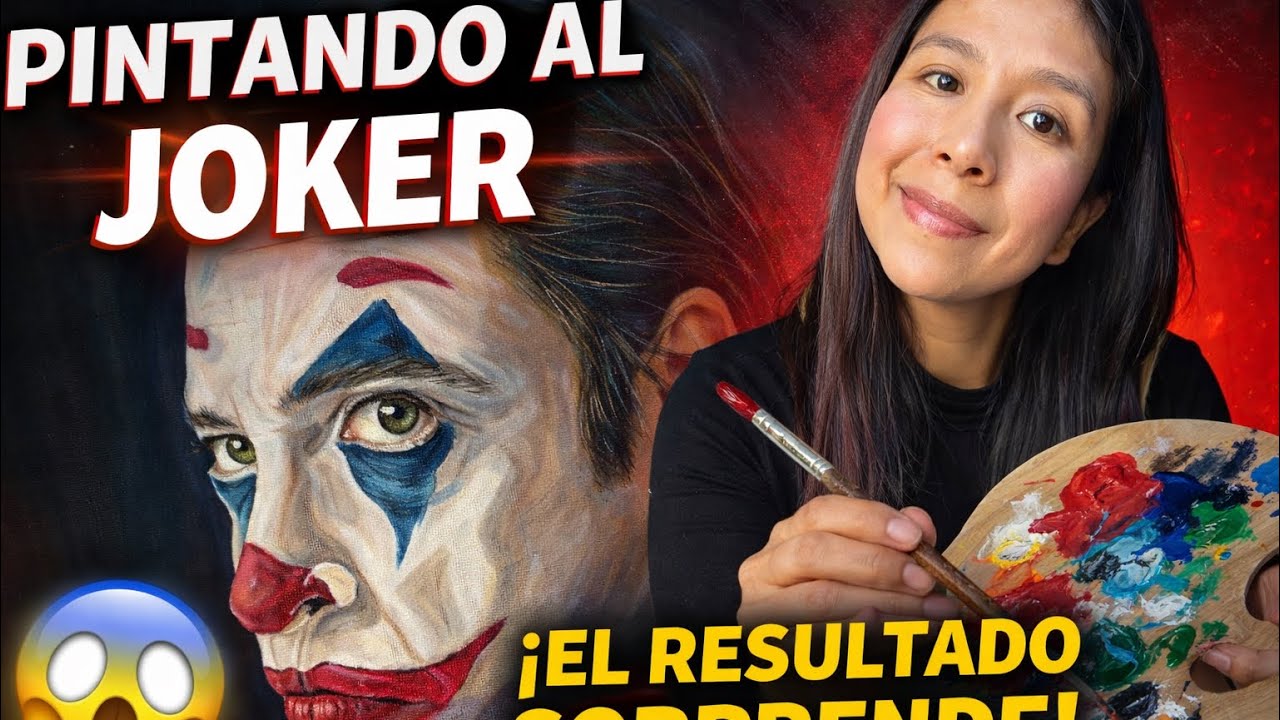 Pinté al Joker y el resultado me sorprendió 😱🎨 time Lapse 
