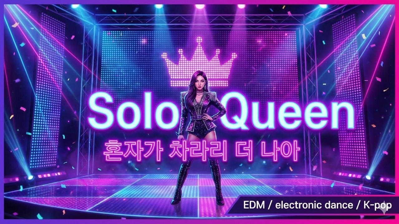 650.Solo Queen [가사/Lyrics]👑 혼자가 차라리 더 나아 [EDM / electronic dance / K-pop]