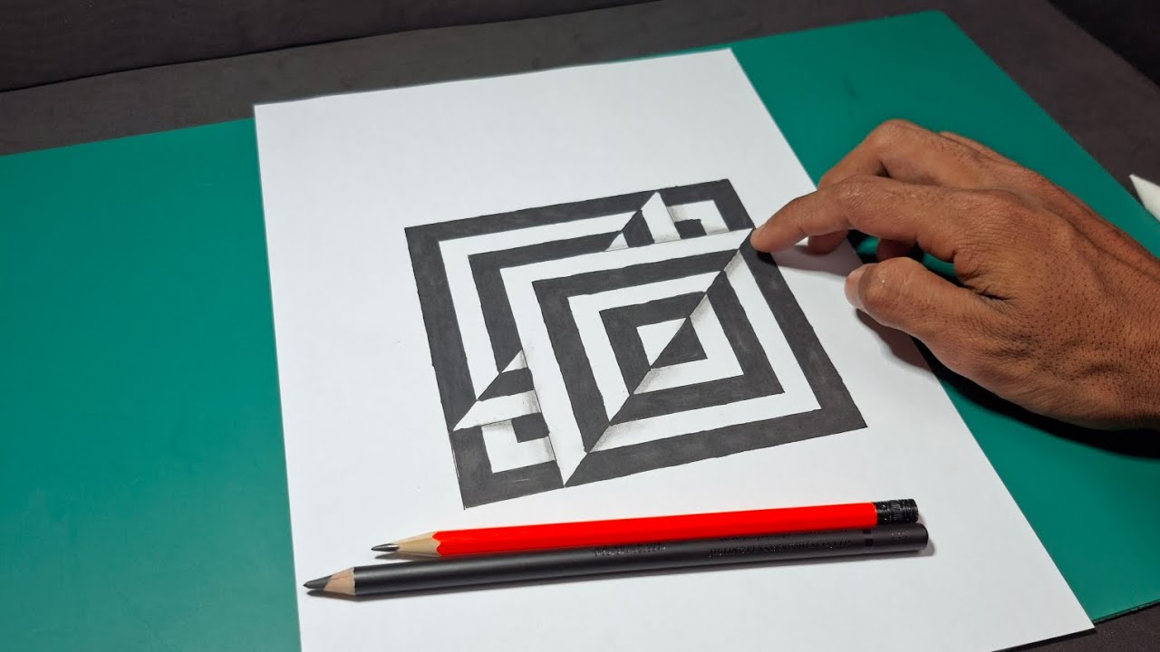 Drawing the Most Complex 3D Illusion I've Ever Made!