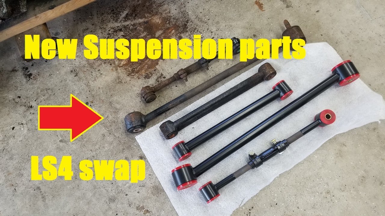 Suspension upgrades on the 88 Fiero for LS4 swap