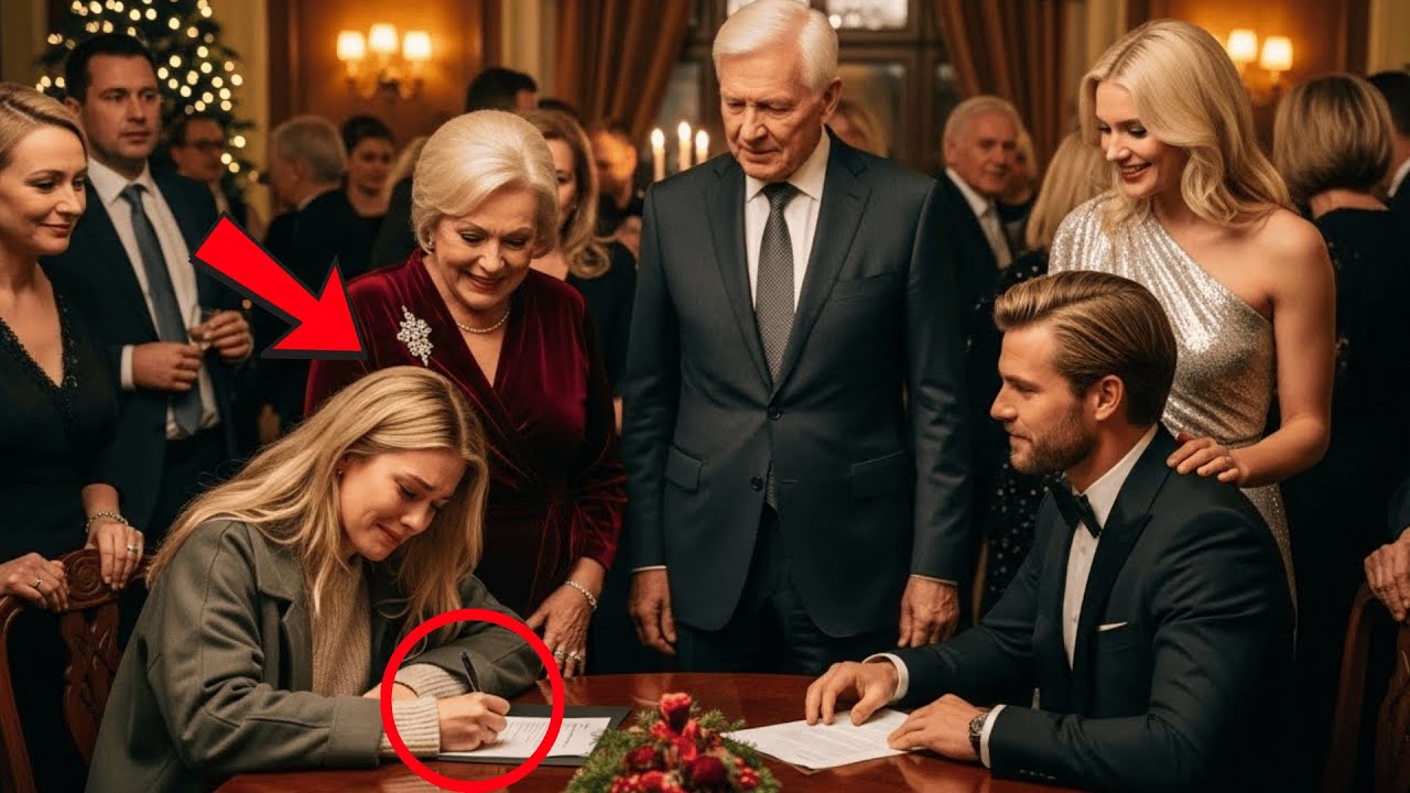 Unter Tr&auml;nen Unterschreibt Sie Die Scheidung Auf Der Weihnachtsfeier &mdash; Ohne Zu Wissen, Dass Sie...