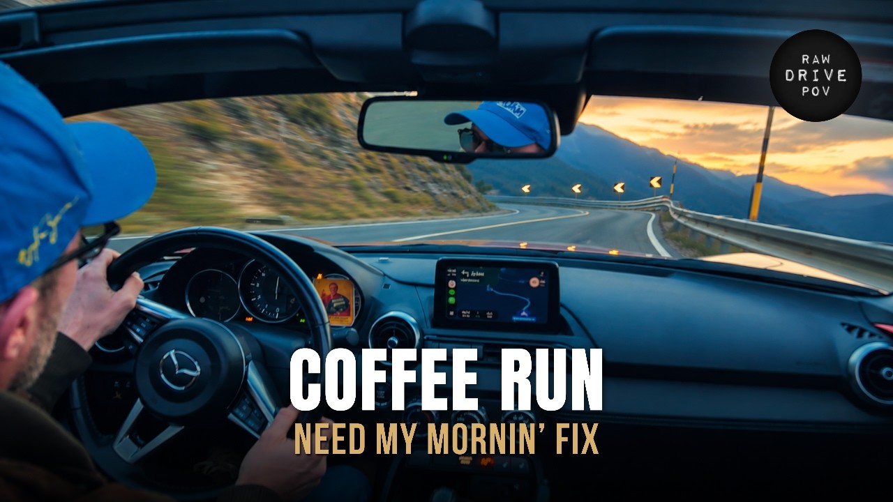 Mazda MX-5 Miata POV | Just Going for Coffee | Driving Across the Alps