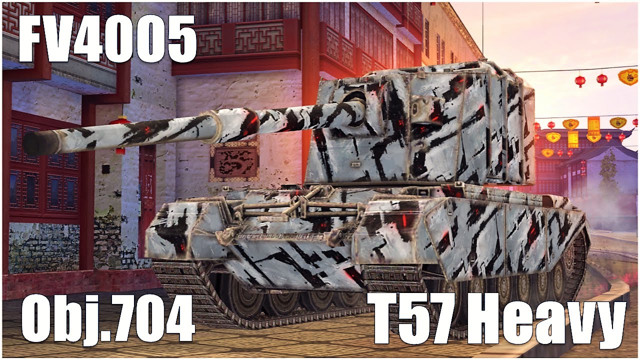 FV4005, T57 Heavy & Obj.704 ● Burning Games WoT Blitz