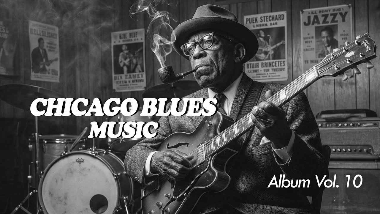 Best Chicago Blues Music 🎸 | Slow Guitar & Whiskey Blues Mix - Premium Chicago Blues Collection