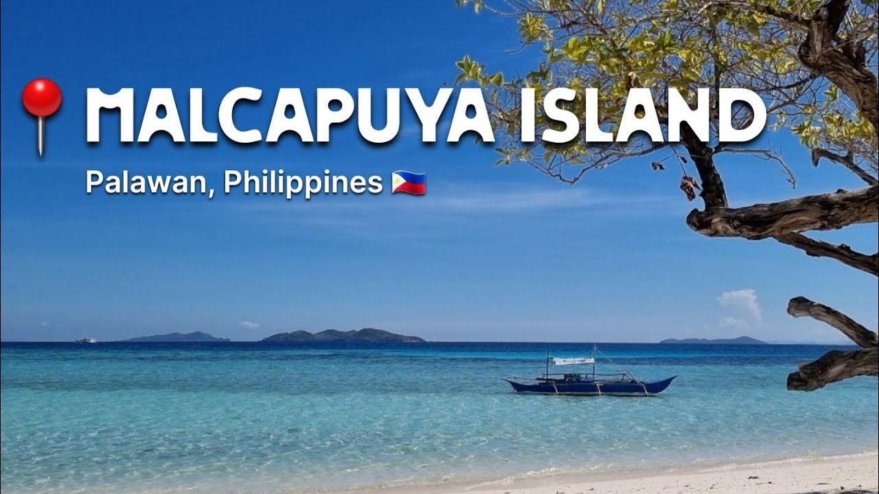 Malcapuya Island, Coron, Palawan, Philippines 🇵🇭 | Relaxing Beach Vibe [4K]