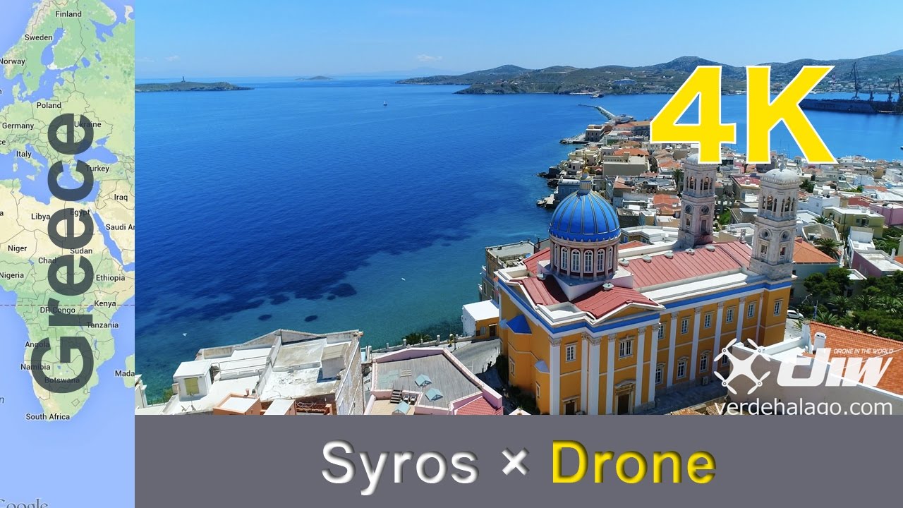 【Syros,Greece&times;Phantom4Pro4K】ギリシャ・シロス島ドローン空撮