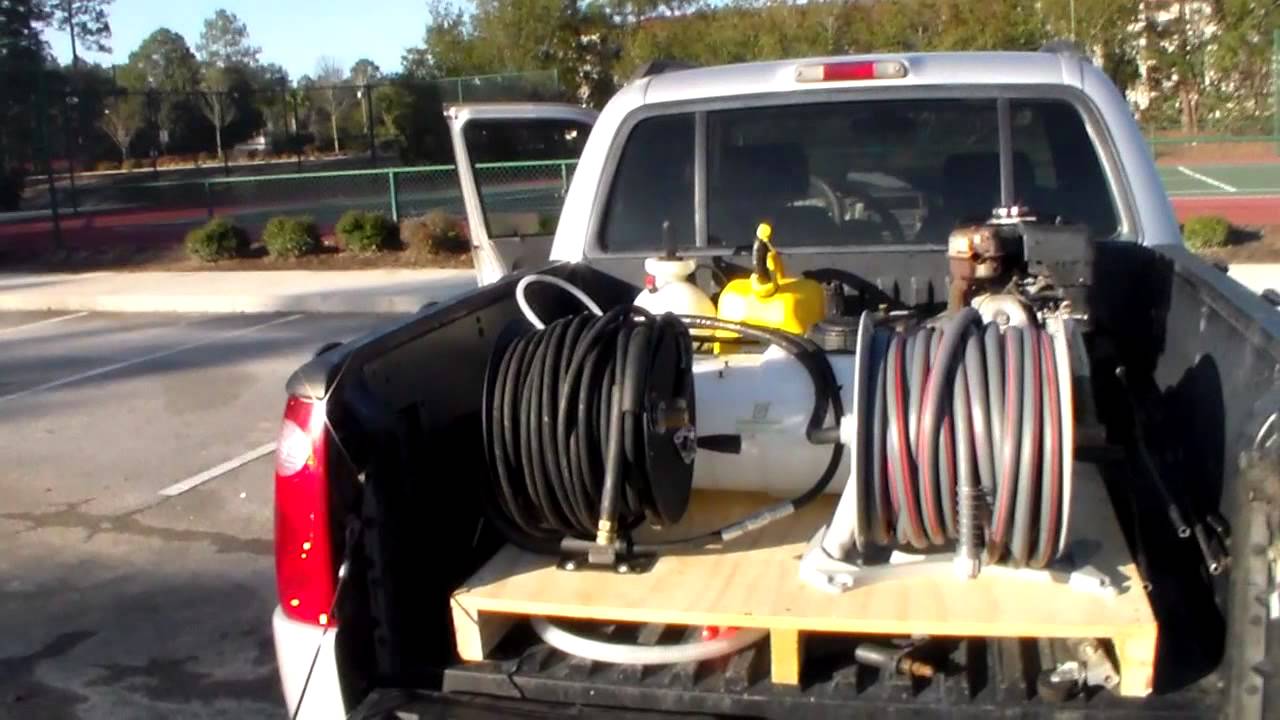 Truck Bed Pressure Wash Set Up - House Wash Set Up