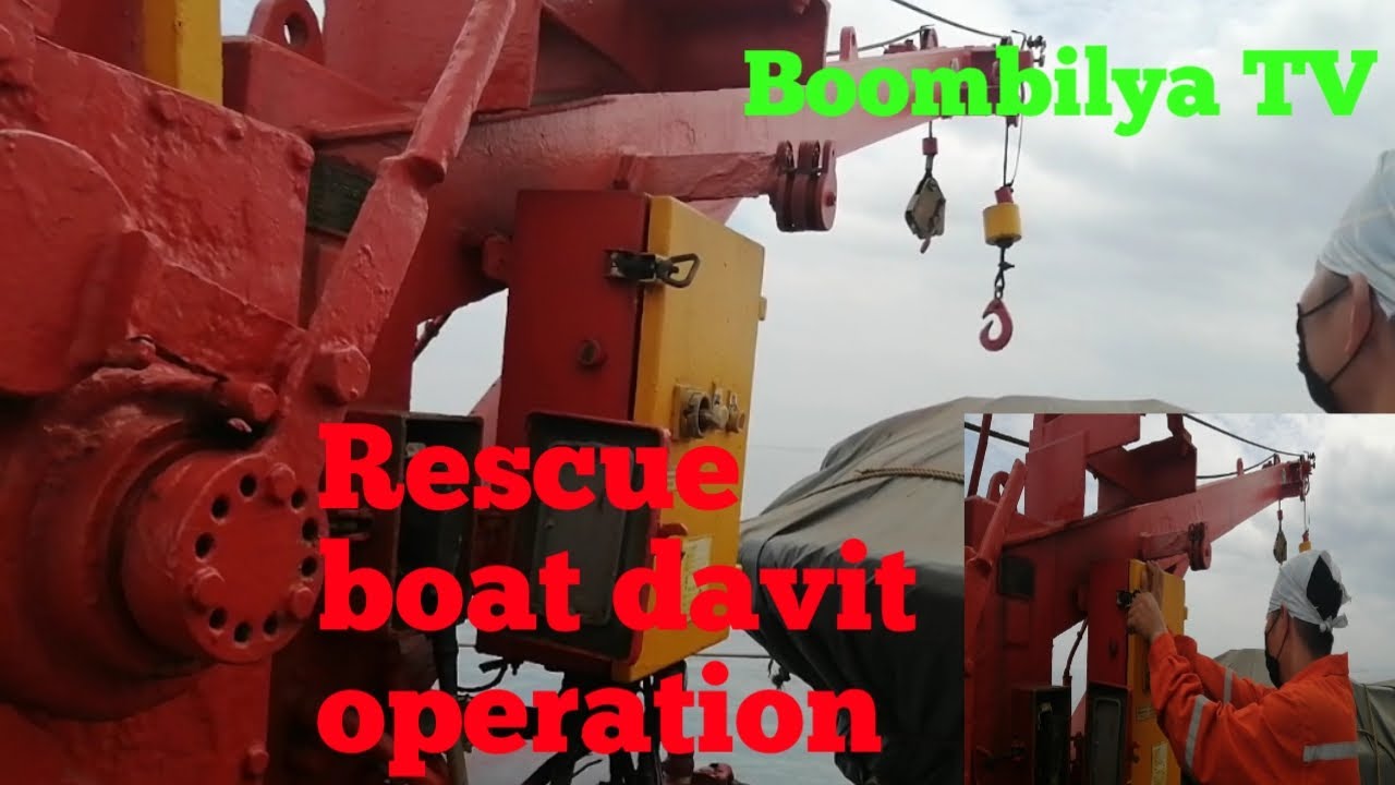 Rescue boat davit |operation |testing | Manual